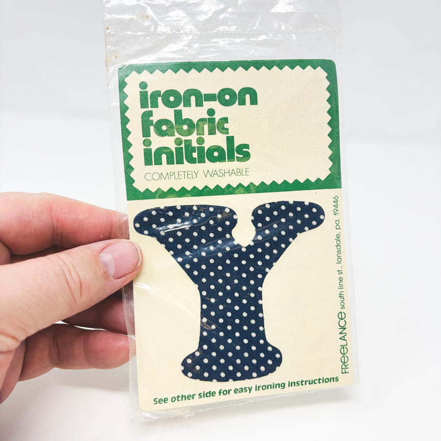 Freelance Iron-On Fabric Initials