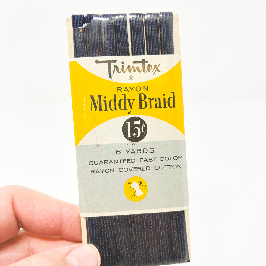 Trimtex Rayon Middy Braid - Deep Blue