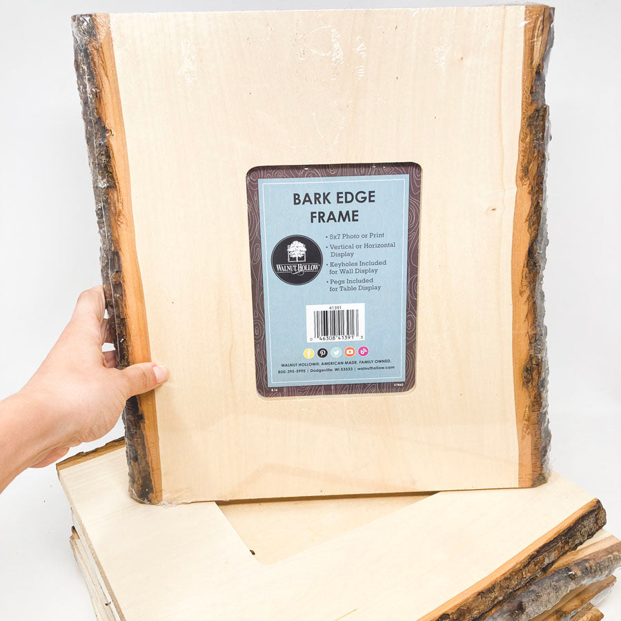 Walnut Hollow 5x7 Bark Edge Frame
