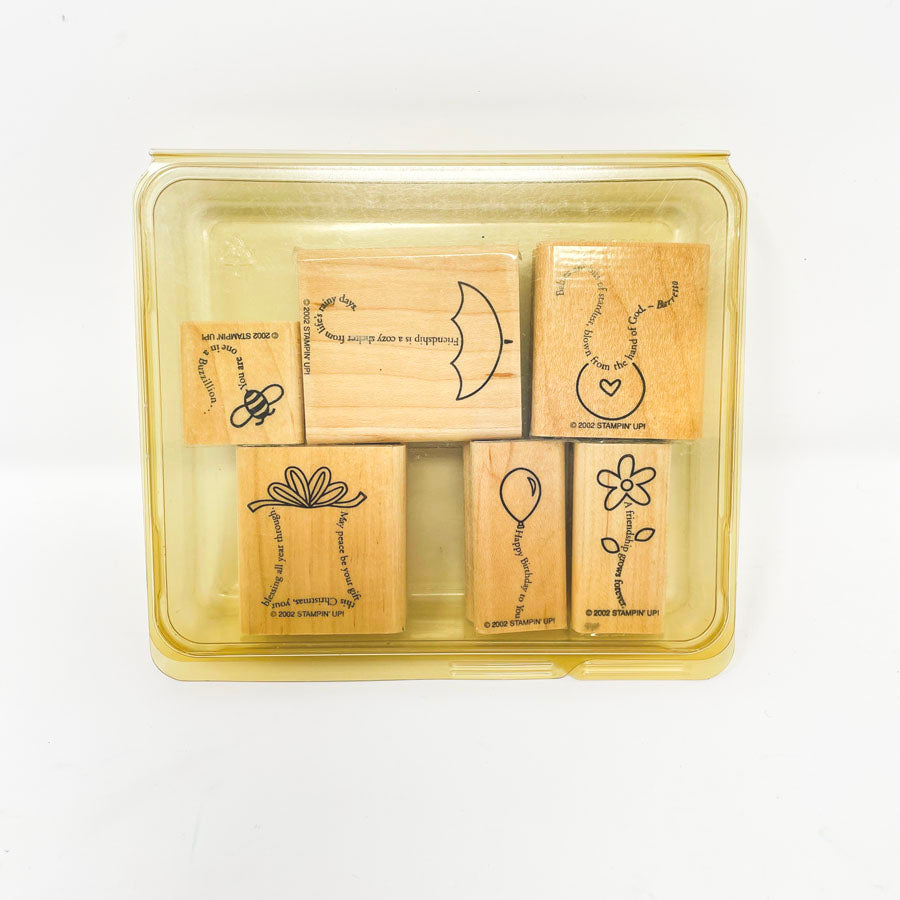 Stampin' Up Small Box Set Rubber Stamps
