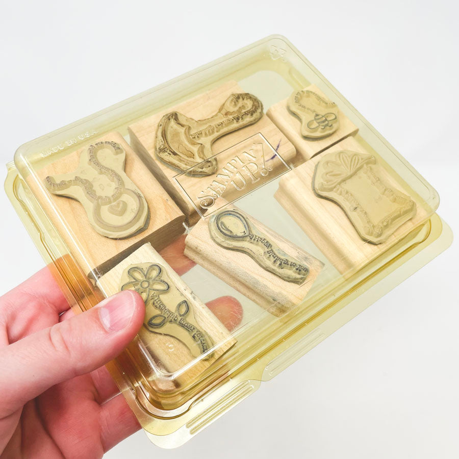 Stampin' Up Small Box Set Rubber Stamps