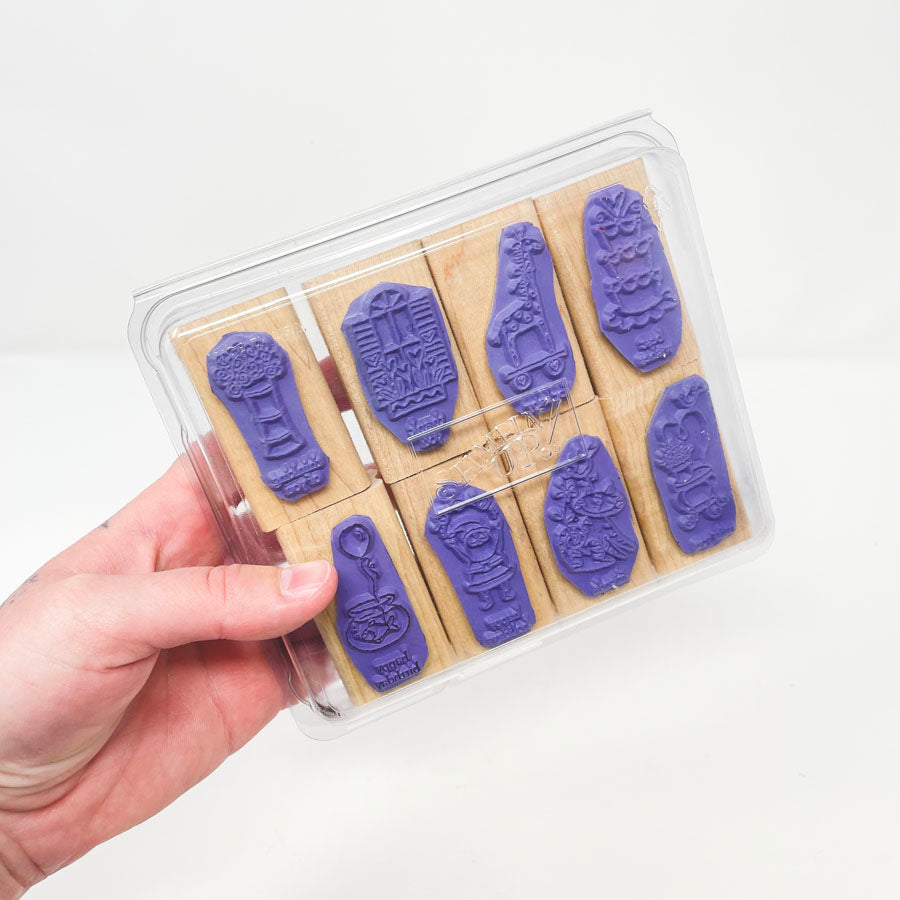 Stampin' Up Small Box Set Rubber Stamps