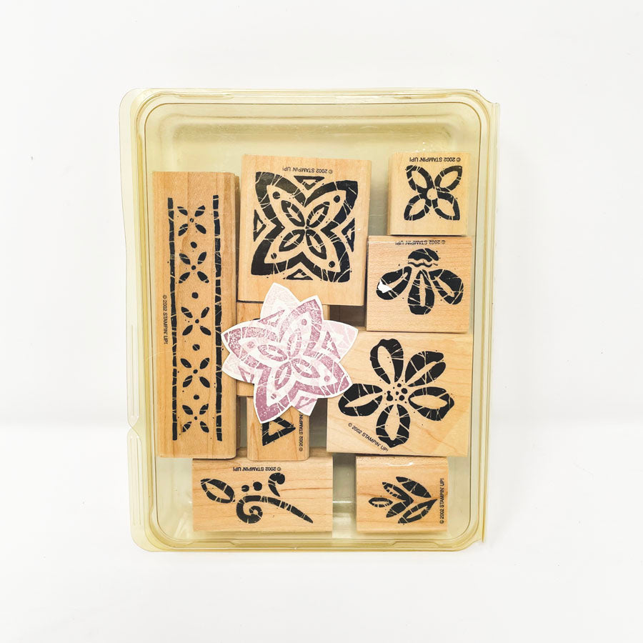 Stampin' Up Medium Box Set Rubber Stamps