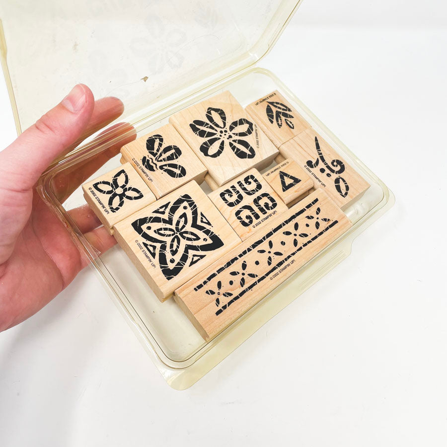 Stampin' Up Medium Box Set Rubber Stamps