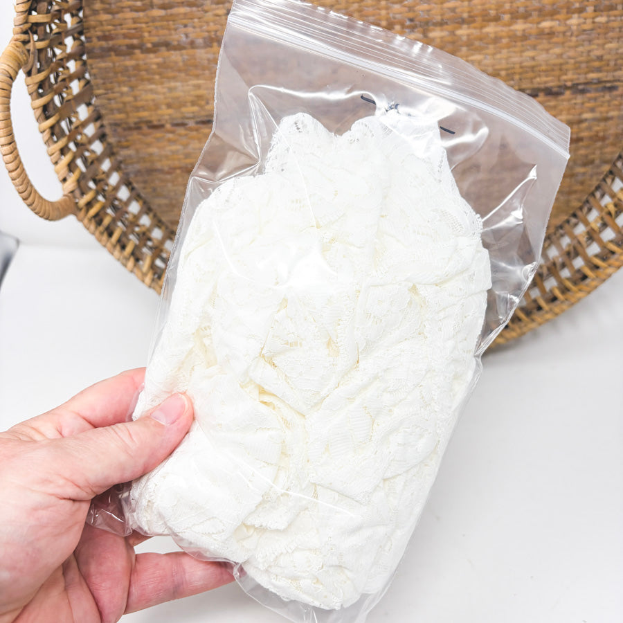 5 Yds Off-White Ruffle Lace