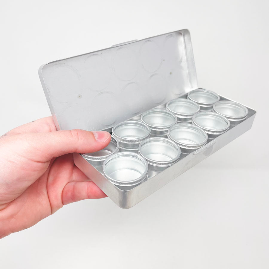 10 Piece Aluminum Storage Tin Set