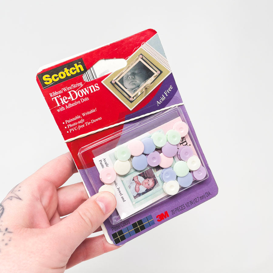 Scotch Tie Downs with Adhesive Dots (2)