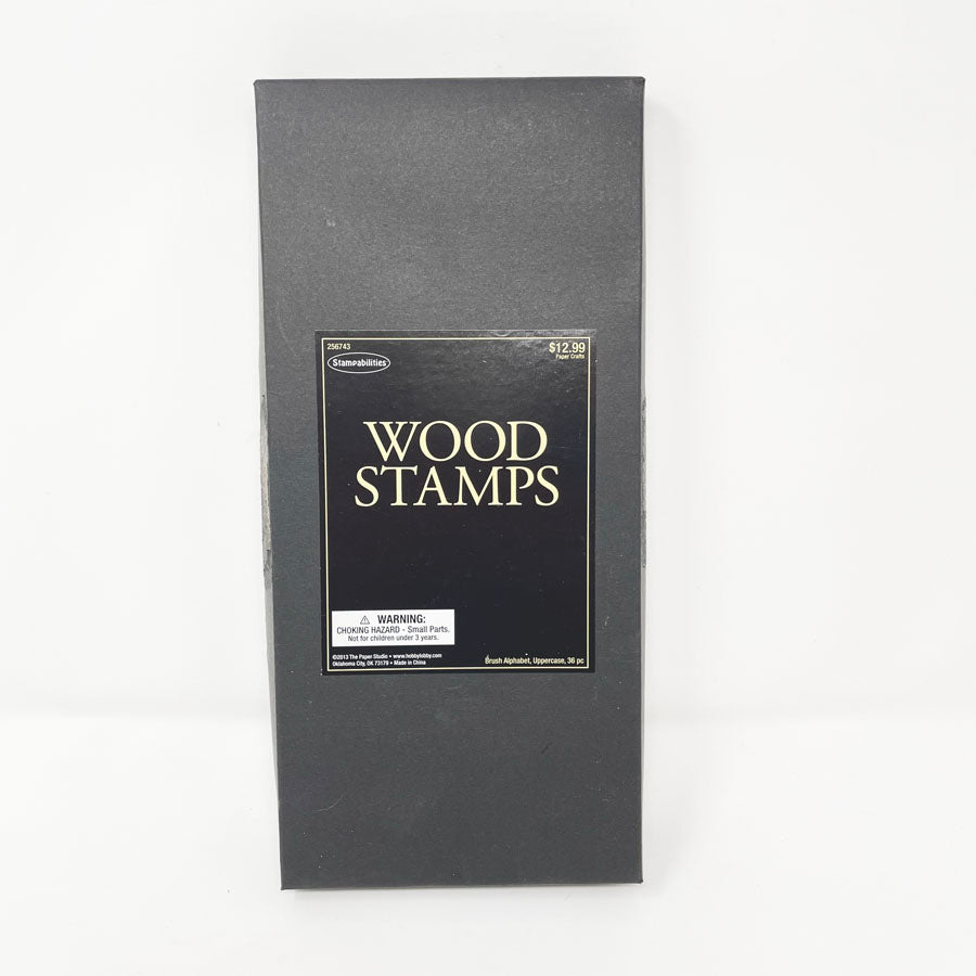Stampabilities Alphabet and Number Wood Stamps