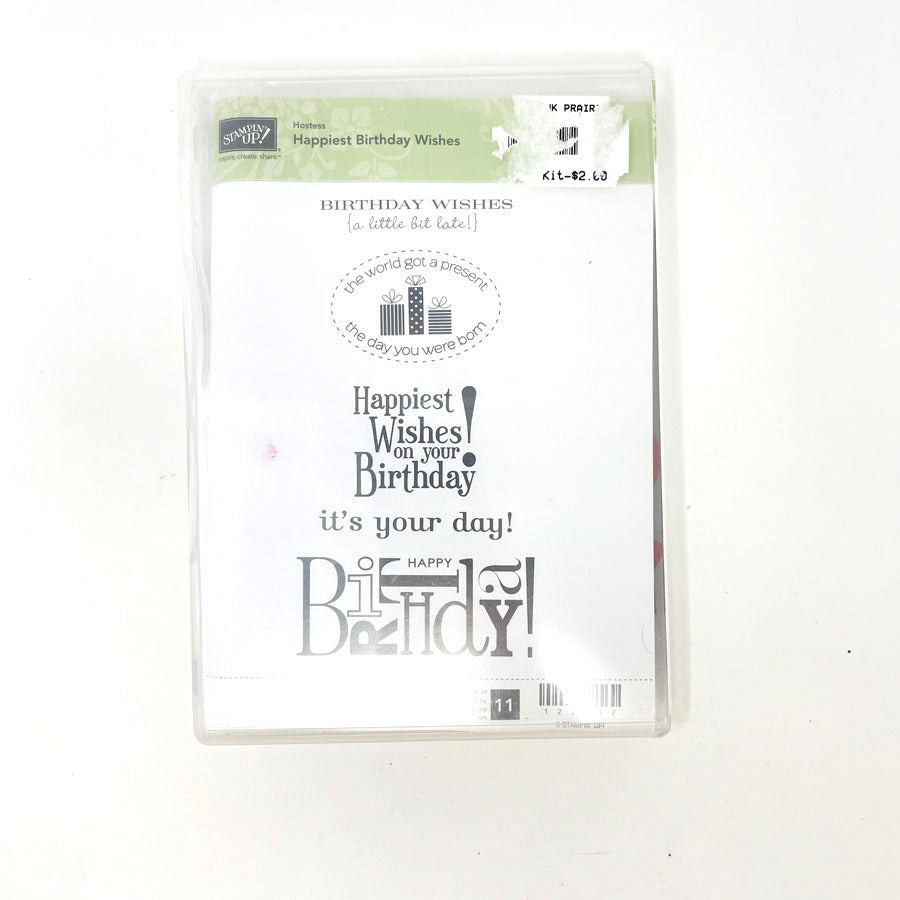 Stampin Up! Cling Stamps - Joyous Celebrations and Happiest Birthday Wishes