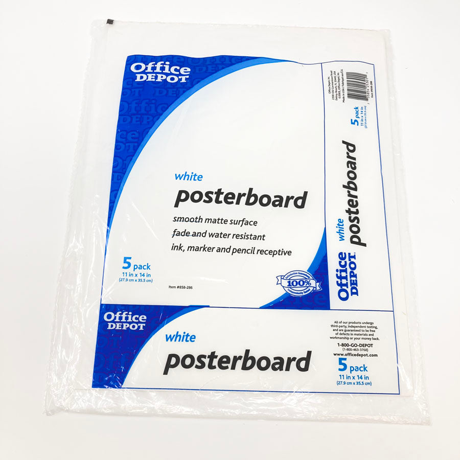Office Depot White Posterboard