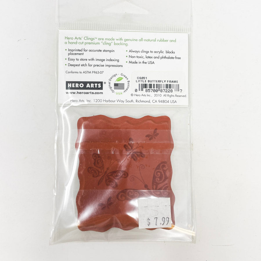 Hero Arts Cling Stamp - Little Butterfly Frame