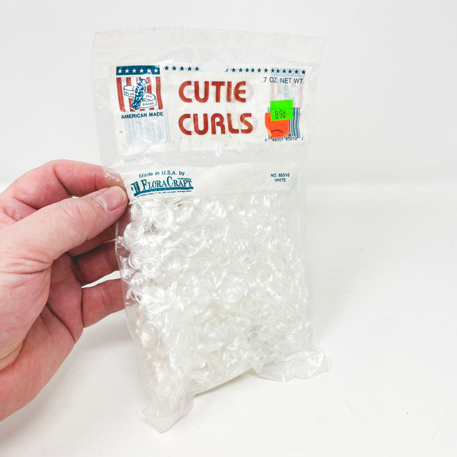 Cutie Curls White Hair