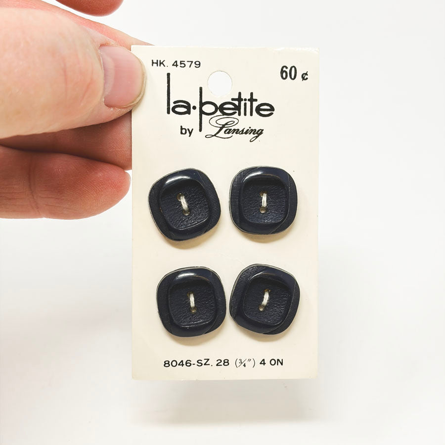 La-Petite Navy Square Buttons