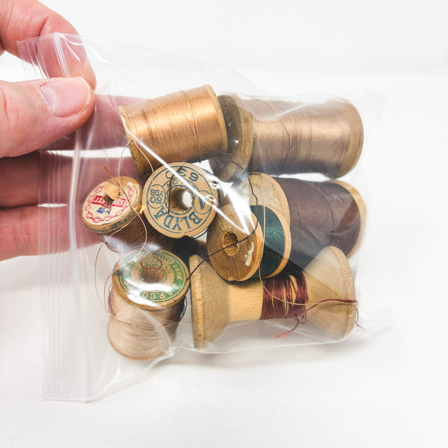 Vintage Thread Bundle - Browns