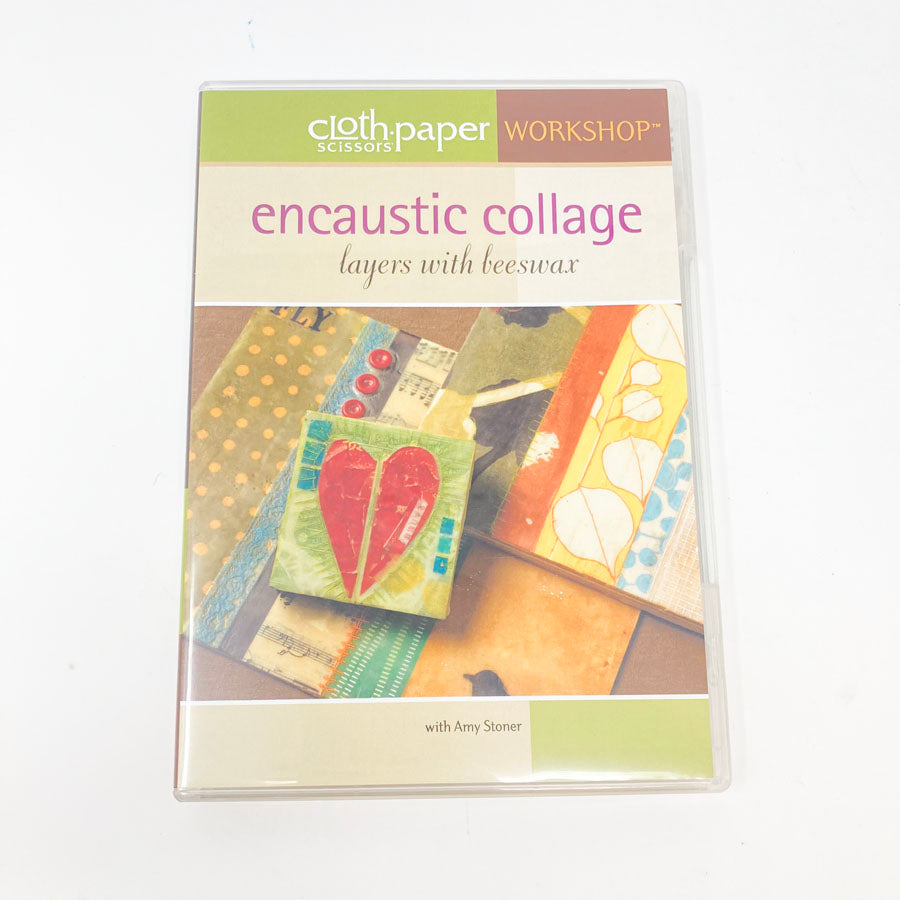 Cloth Paper Scissors Encaustic Collage DVD