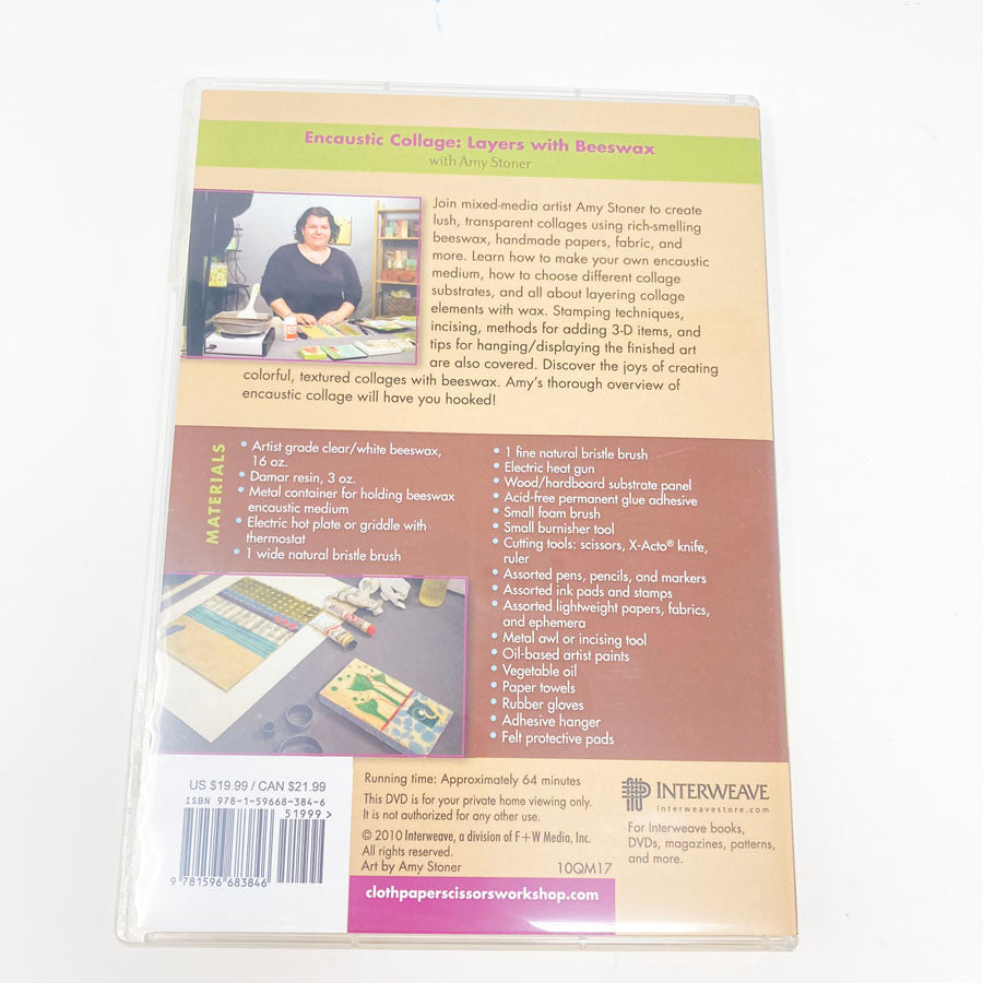 Cloth Paper Scissors Encaustic Collage DVD