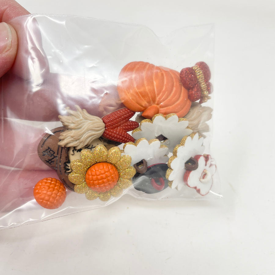 Novelty Fall Themed Buttons