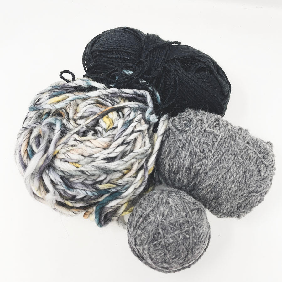 Swirly Darks Yarn Bundle
