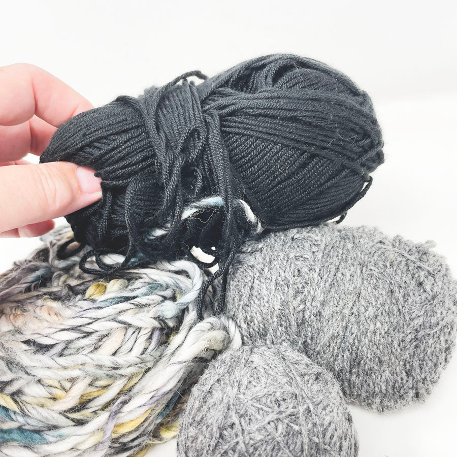 Swirly Darks Yarn Bundle