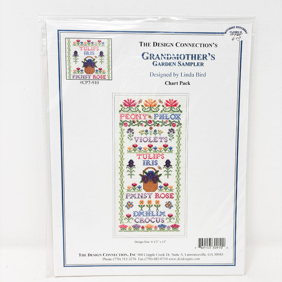 Grandmother's Garden Sampler – The Design Connection Cross Stitch Pattern