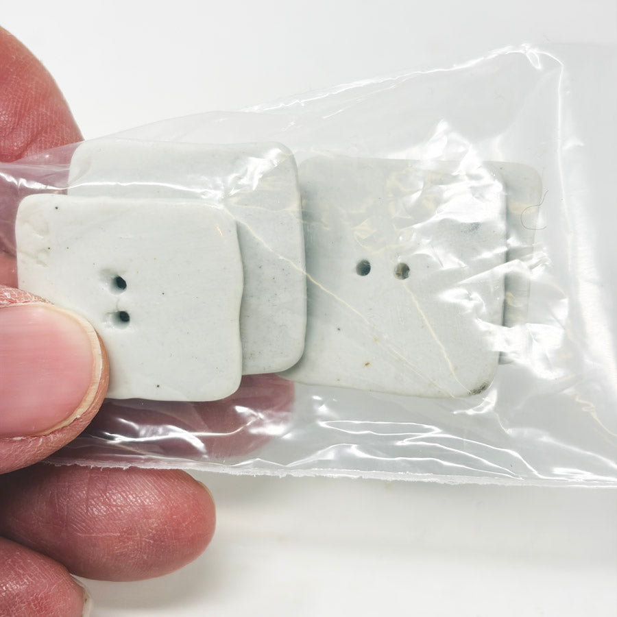 Starry Square Ceramic Buttons