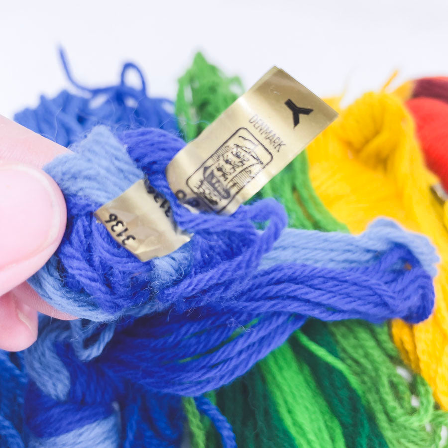 Vintage The Danish Handcraft Guild Crewel Yarn Bundle