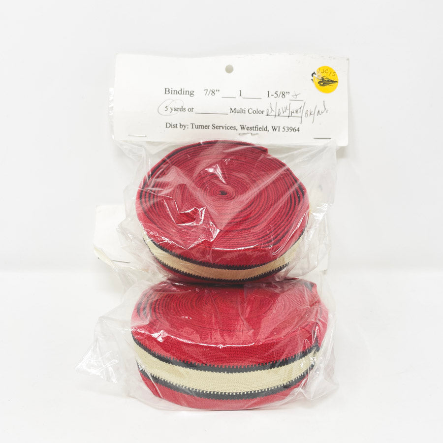 1.5" Binding Bundle - Red Black Tan Strip
