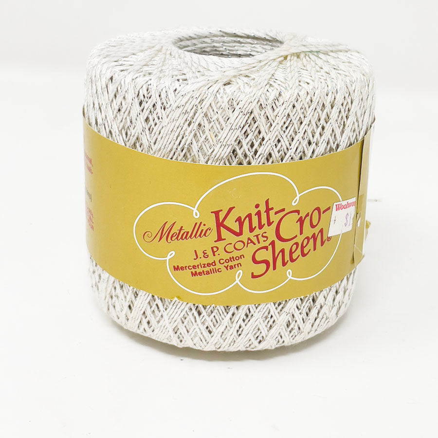 JP Coats Knit-Cro-Sheen Metallic Crochet Thread