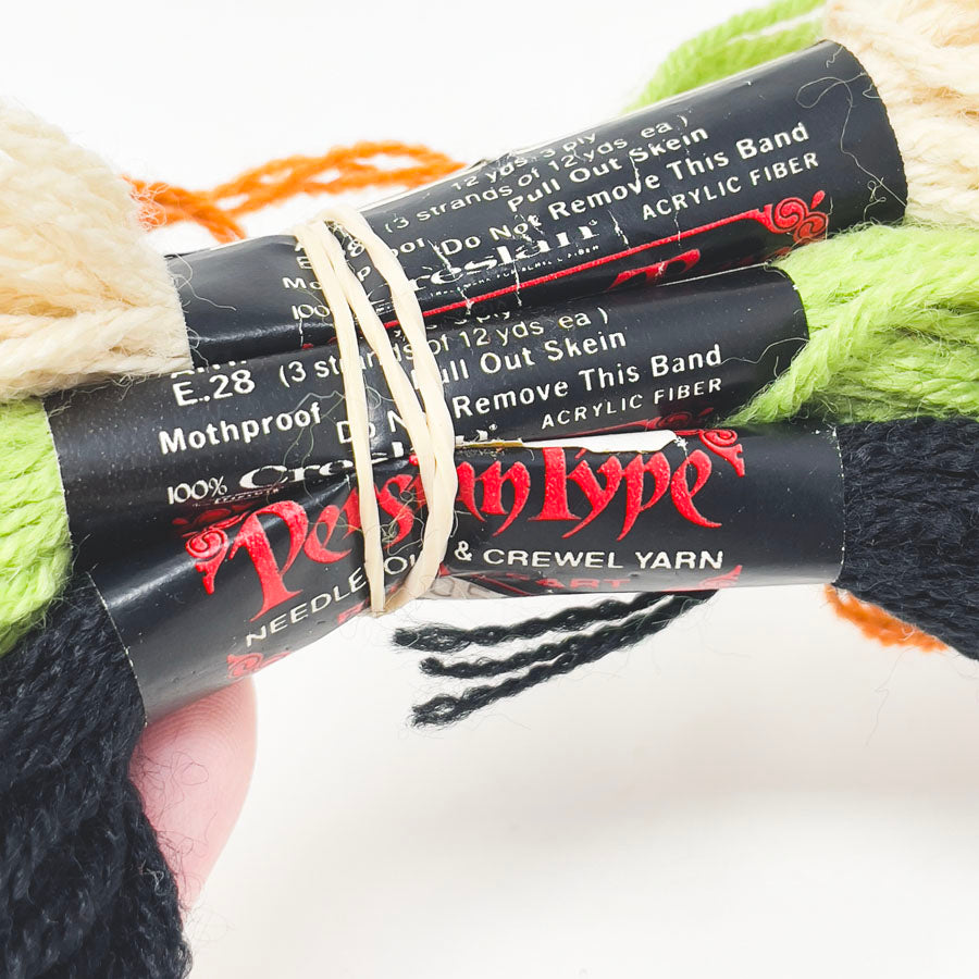 Persian Type Needlepoint & Crewel Yarn Bundle