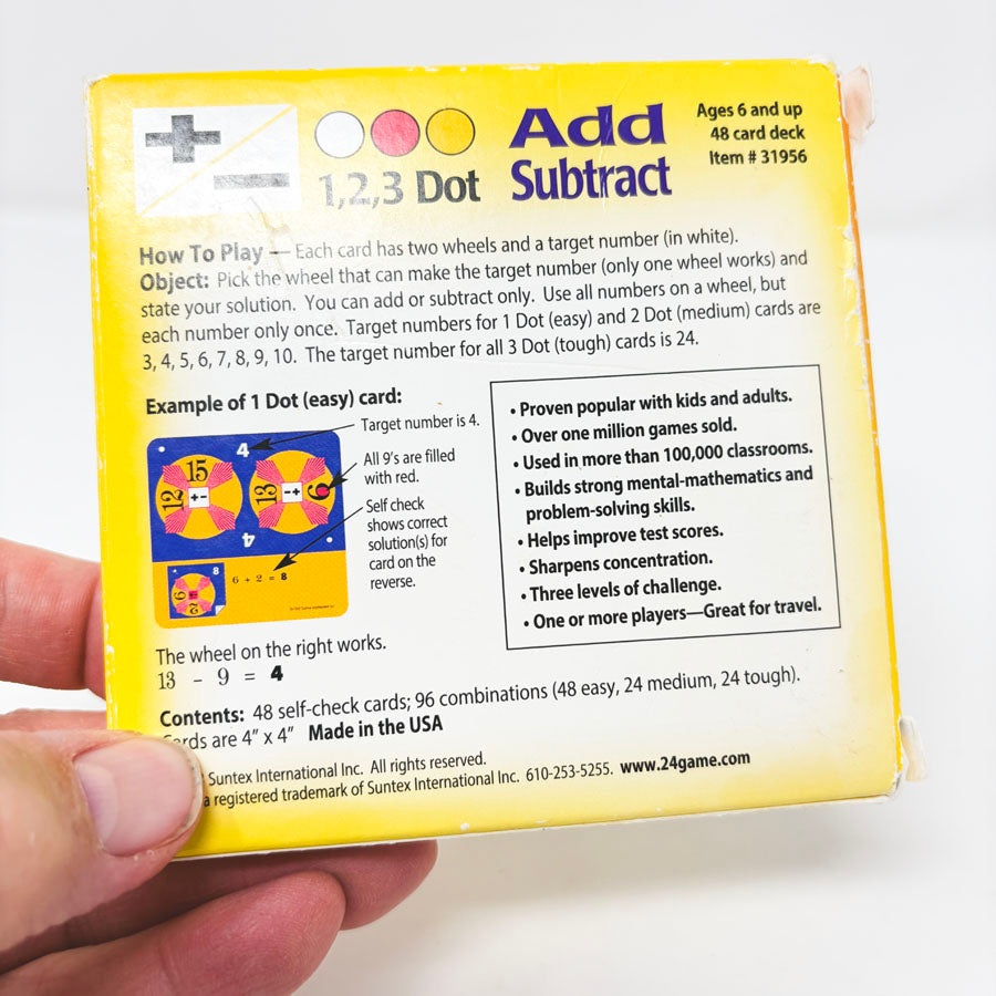 24 Game Primer - Add Subtract Card Game