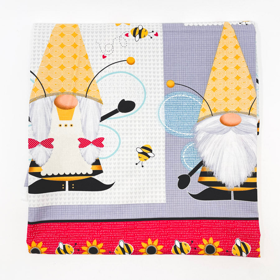 44" x 1 yd - Honeybee Gnomes Fabric