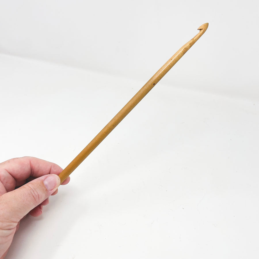 Long Wood Crochet Hook