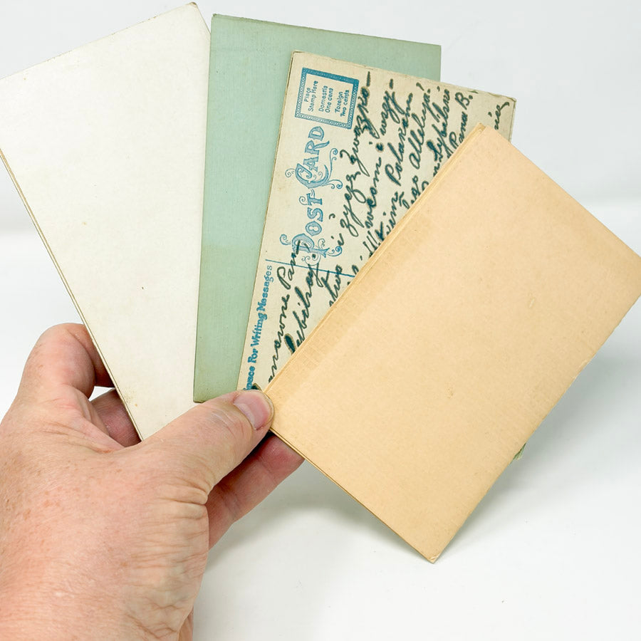 Antique Embroidered Greeting and Post Card Bundle (4)