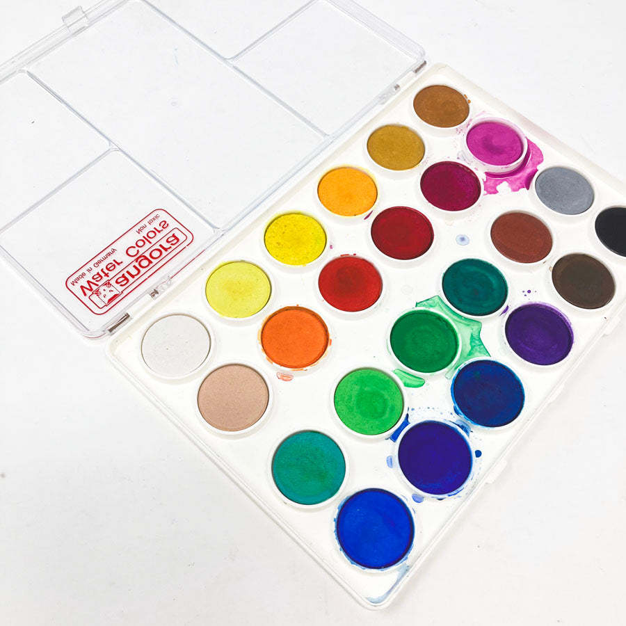 Angora Opaque Watercolor Pan - 24 Color