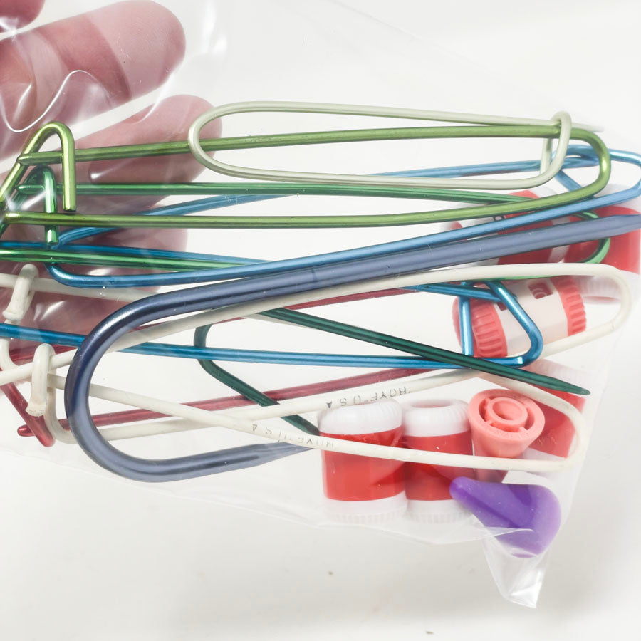 Bundle of Aluminum Stitch Savers & Stitch Counters