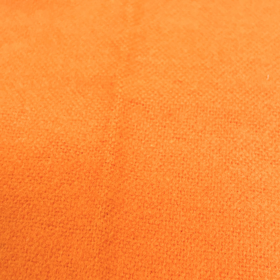 1 yd x 43" - Orange Brushed Flannel Fabric