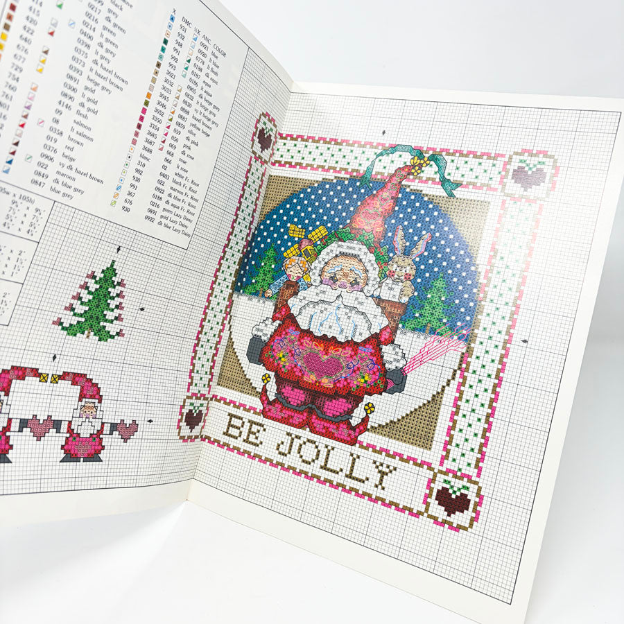 Leisure Arts Be Jolly Santa Cross Stitch Pattern