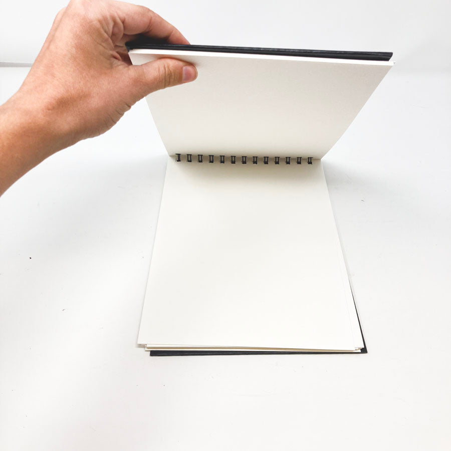 Black Cover Spiral Top Sketchbook