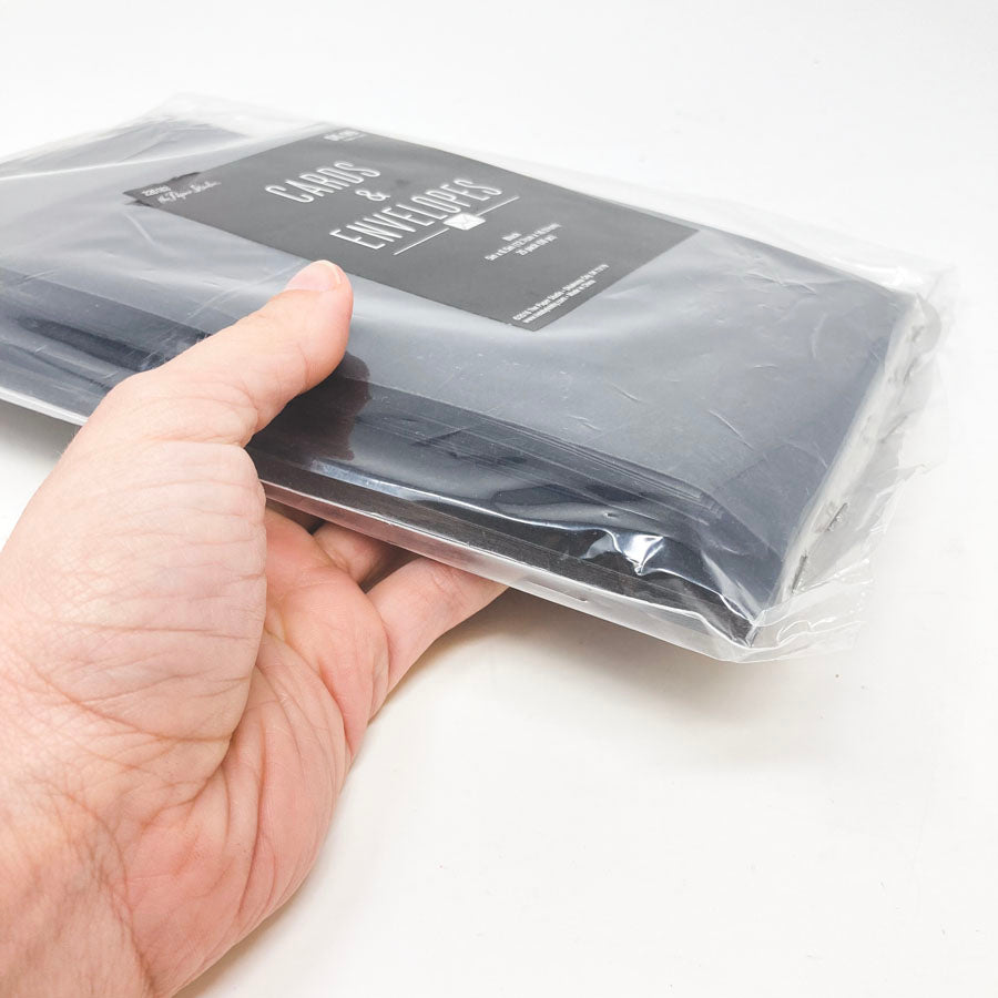 The Paper Studio Black Cards & Envelopes