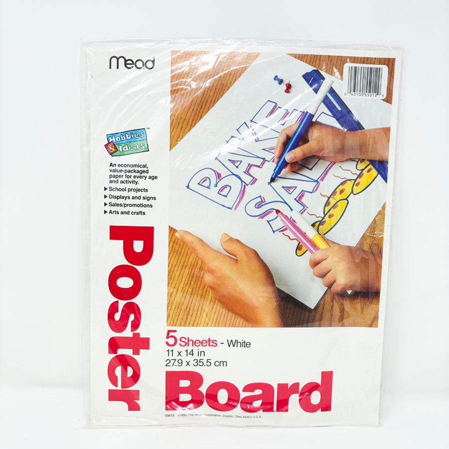 Mead 11" x 14" Poster Board- 5 Sheet
