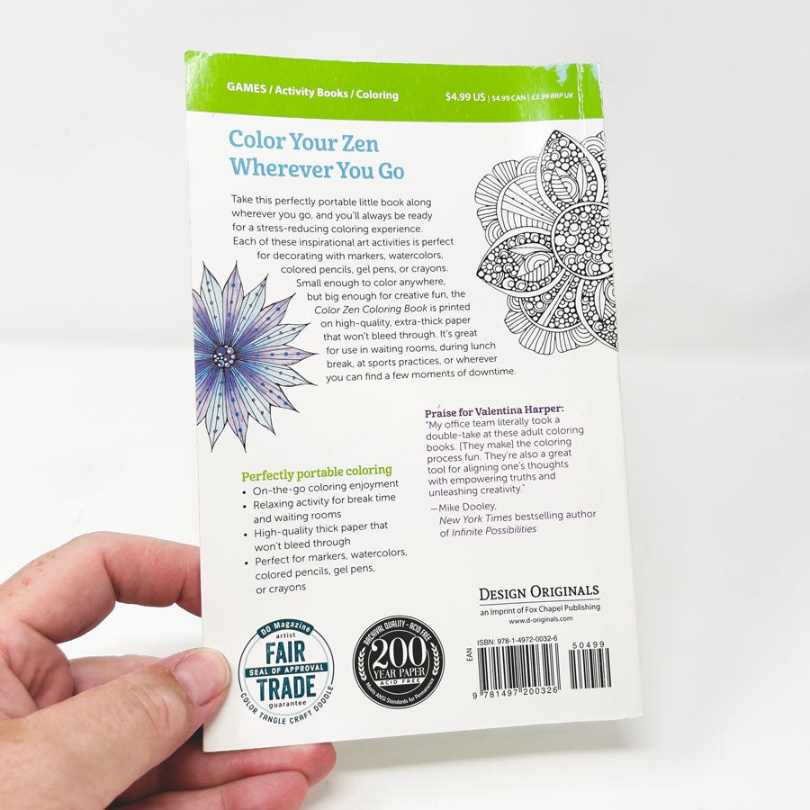 Color Zen Coloring Book by Design Originals