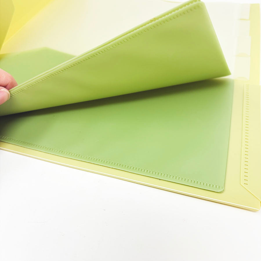 Green Plastic Multi-Pocket Folder