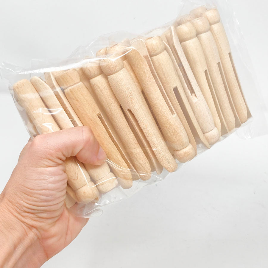 Wooden 4" Clothes Pin Bundle