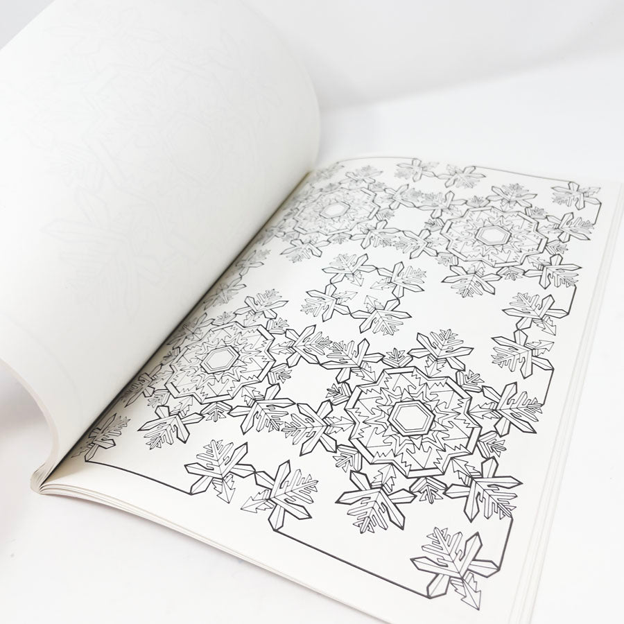 Designs for Coloring Snowflakes Coloring Book