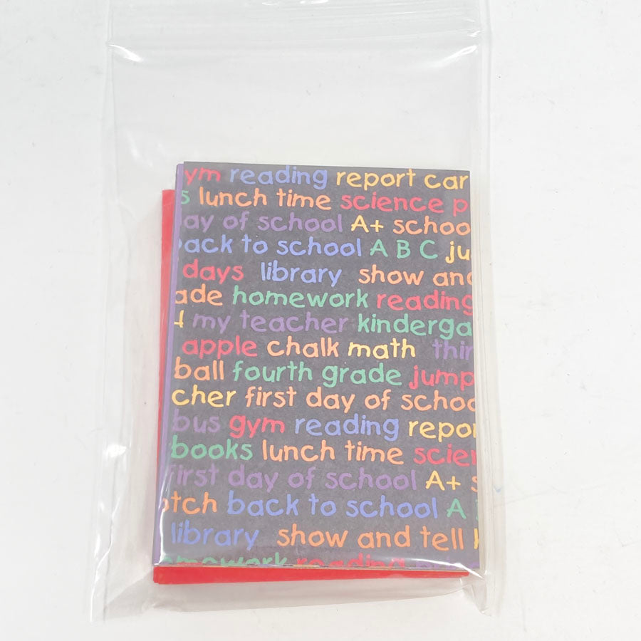 School Days 3x4 Accordion Notebooks