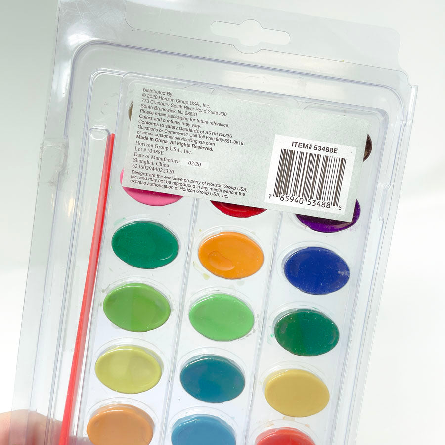24 Color Tray Watercolor Set