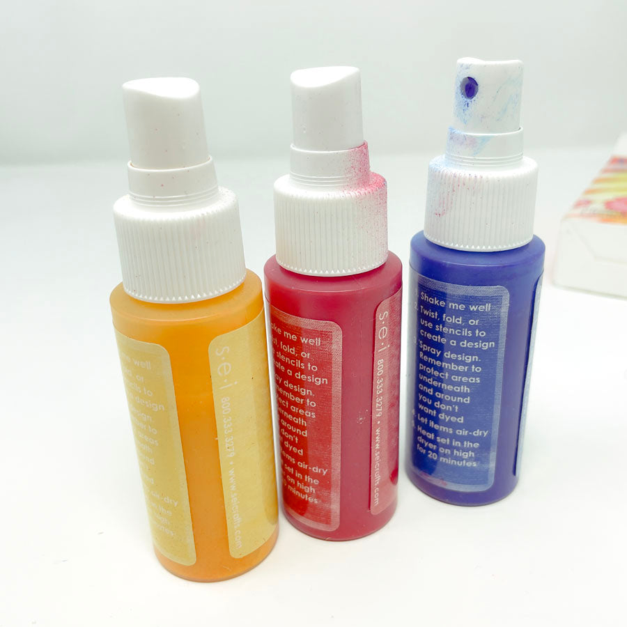 SEI Tumble Dye Fabric Spray - Primary Color Set