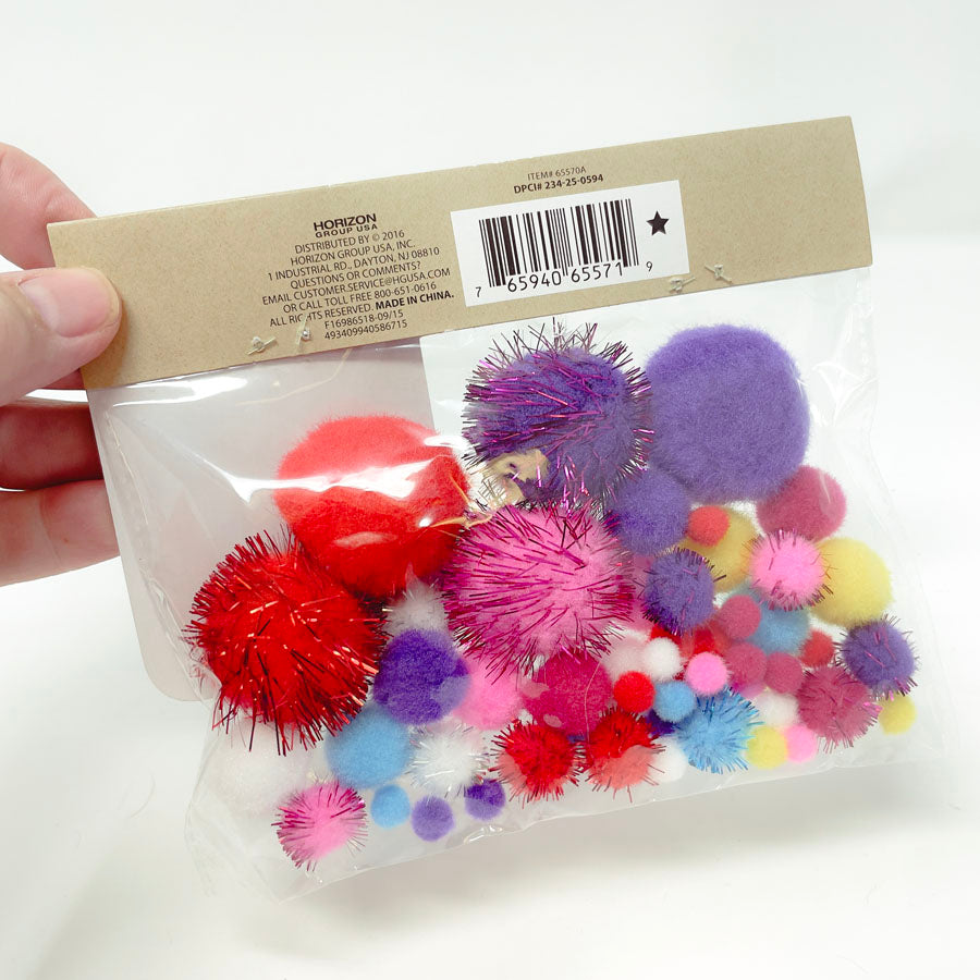 50 Pack Pom Poms