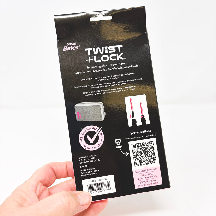 Susan Bates Twist & Lock Interchangeable Crochet Hook L-N