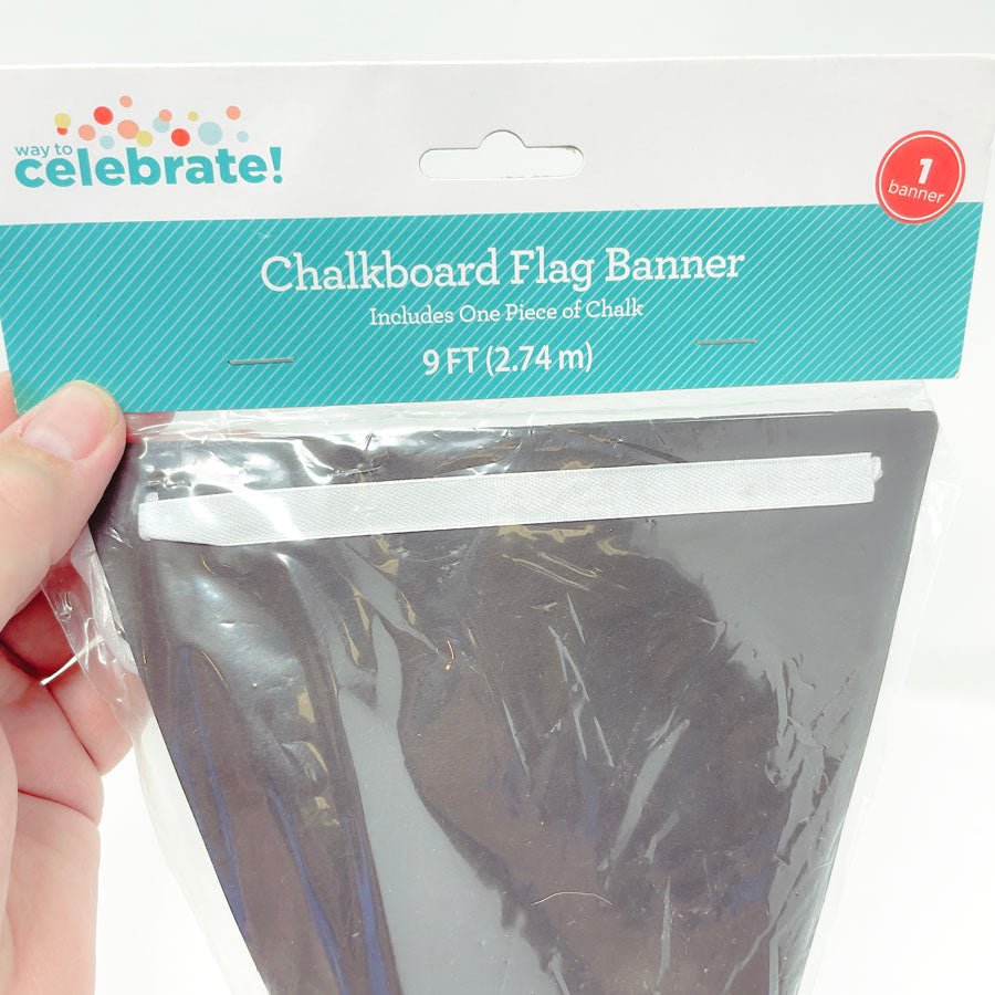 Chalkboard Flag Banner